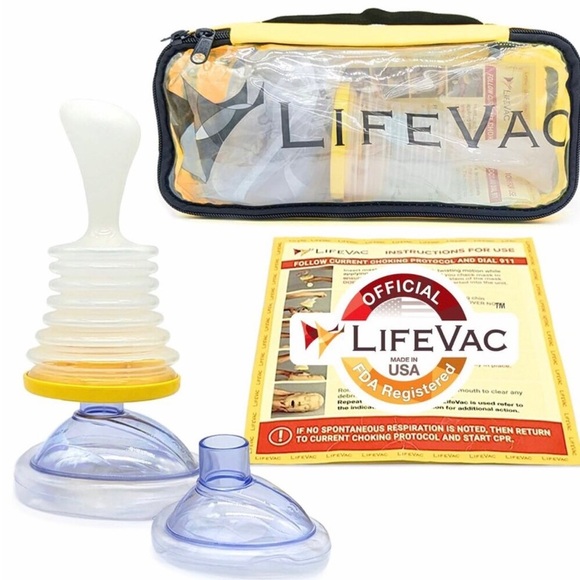 lifevac Other - LifeVac Yellow Travel Kit - Portable Suction Rescue Device, First Aid Kit for Ki
